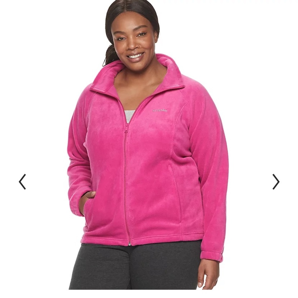 Plus Size Columbia Fleece Zip Up Jacket!